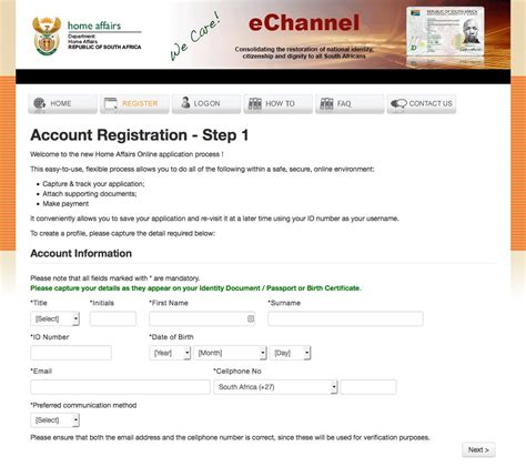 home affairs smart card id how to apply for it|home affairs online application number.